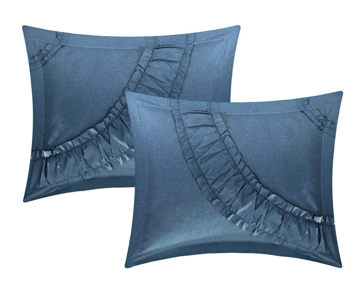 Chic Home Lunar 8 Piece Fuax Line Comforter Set 