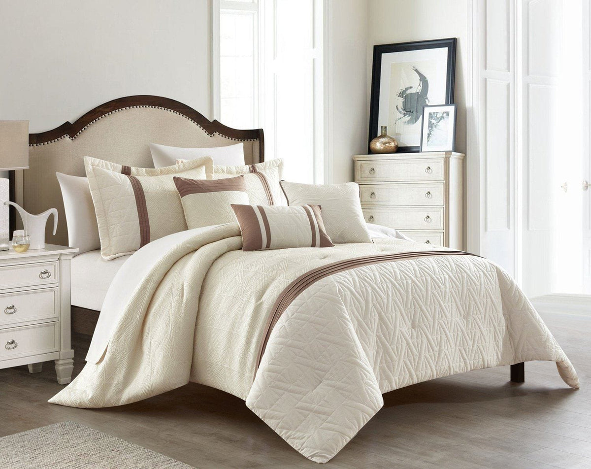 Chic Home Macie 10 Piece Jacquard Comforter Set 