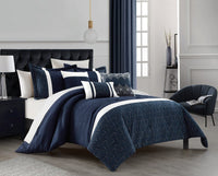 Chic Home Macie 10 Piece Jacquard Comforter Set 
