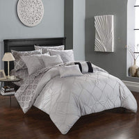 Chic Home Maddie 10 Piece Reversible Comforter Set Grey