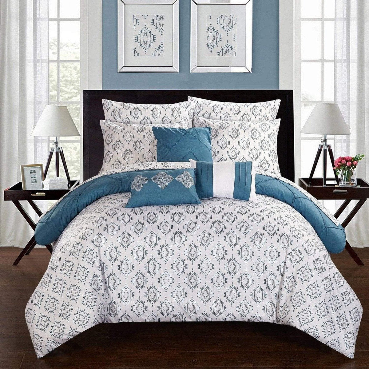 Chic Home Maddie 10 Piece Reversible Comforter Set 