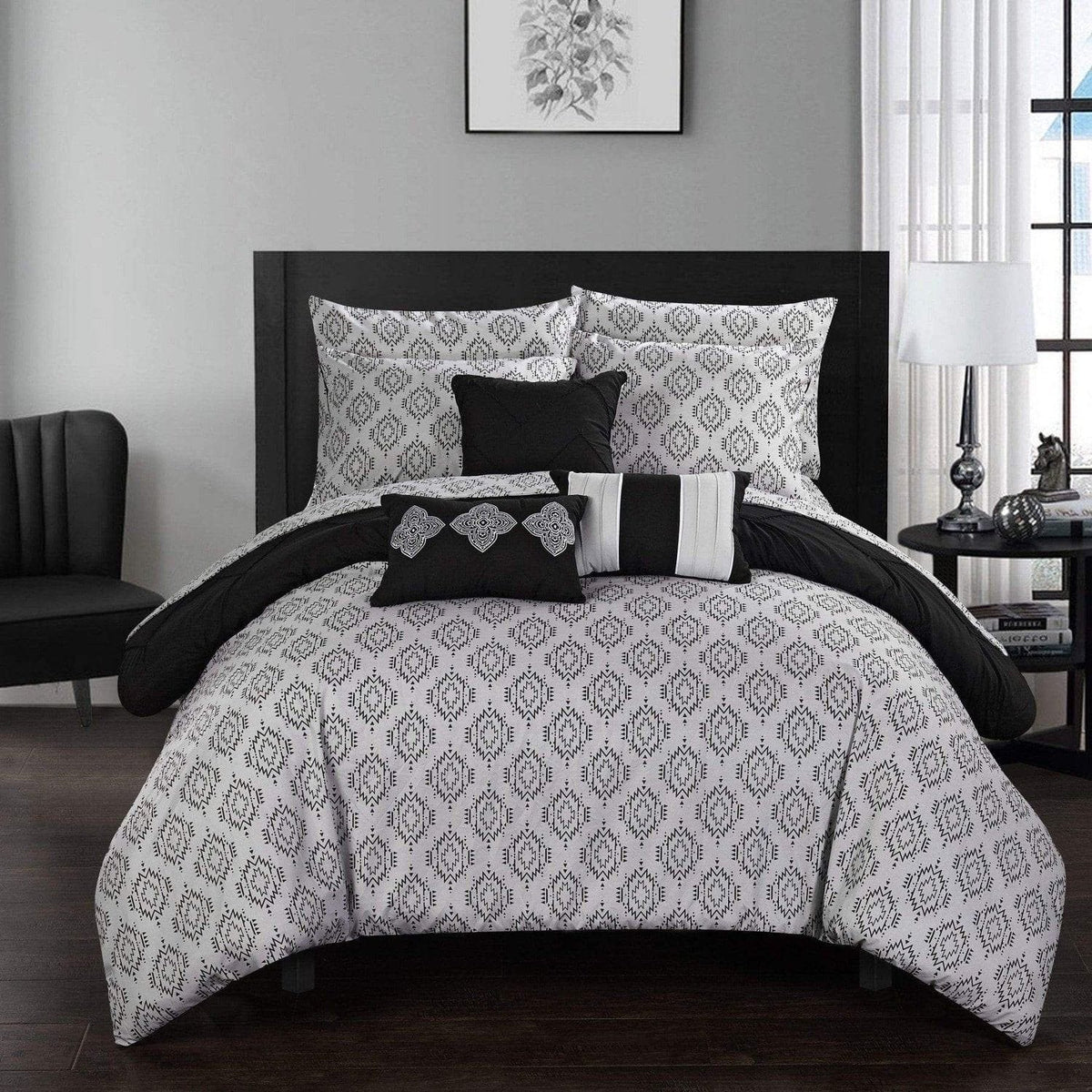 Chic Home Maddie 10 Piece Reversible Comforter Set 
