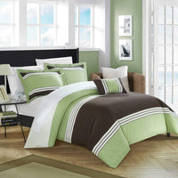 Chic Home Madison 8 Piece Color Block Duvet Cover Set 