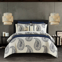 Chic Home Maison 12 Piece Paisley Comforter and Quilt Set Twin