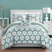 Chic Home Marcia 4 Piece Reversible Comforter Set 