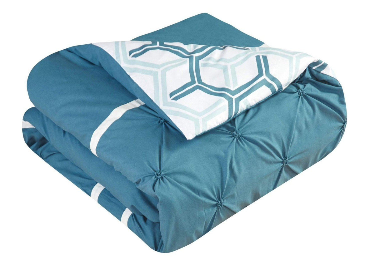 Chic Home Marcia 4 Piece Reversible Comforter Set 