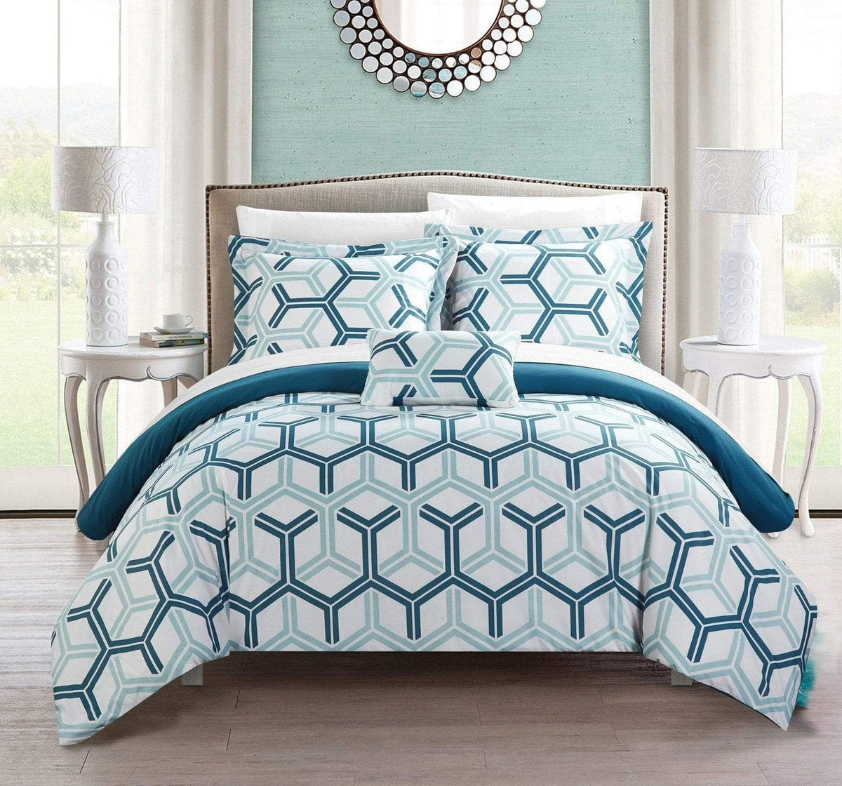 Chic Home Marcia 8 Piece Reversible Comforter Set 