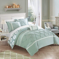 Chic Home Marcia 8 Piece Reversible Comforter Set Green