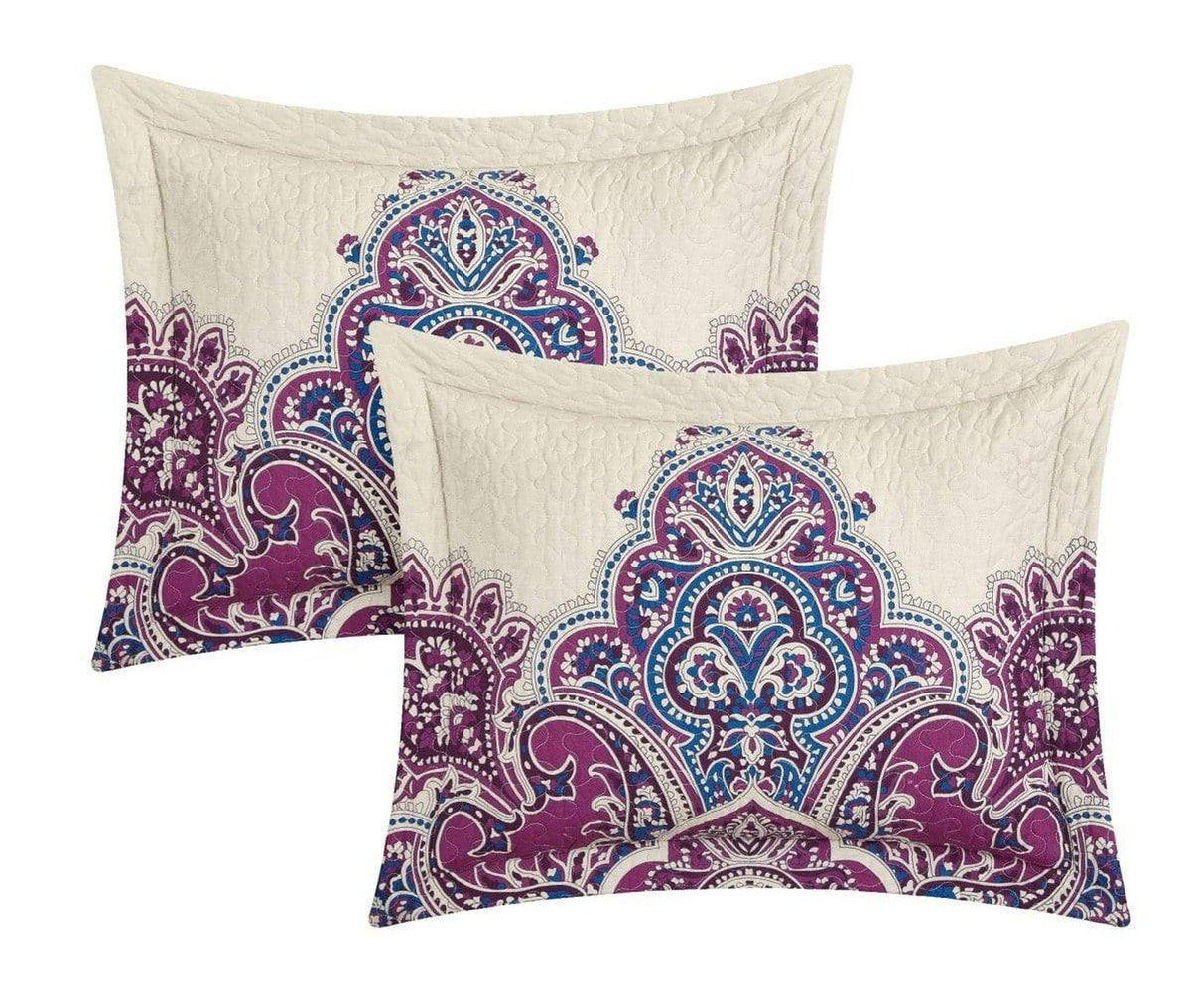 Chic Home Marion 4 Piece Cotton Quilt Set 