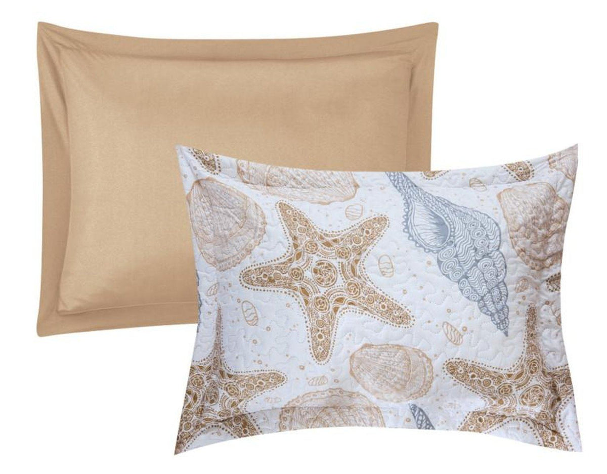 Chic Home Maritime 4 Piece Reversible Quilt Set 
