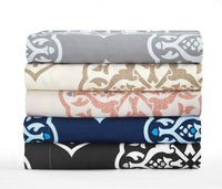 Chic Home Marquis 6 Piece Medallion Print Sheet and Pillowscase Set 