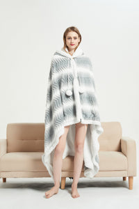 Chic Home Massimo Snuggle Hoodie Animal Pattern Robe 