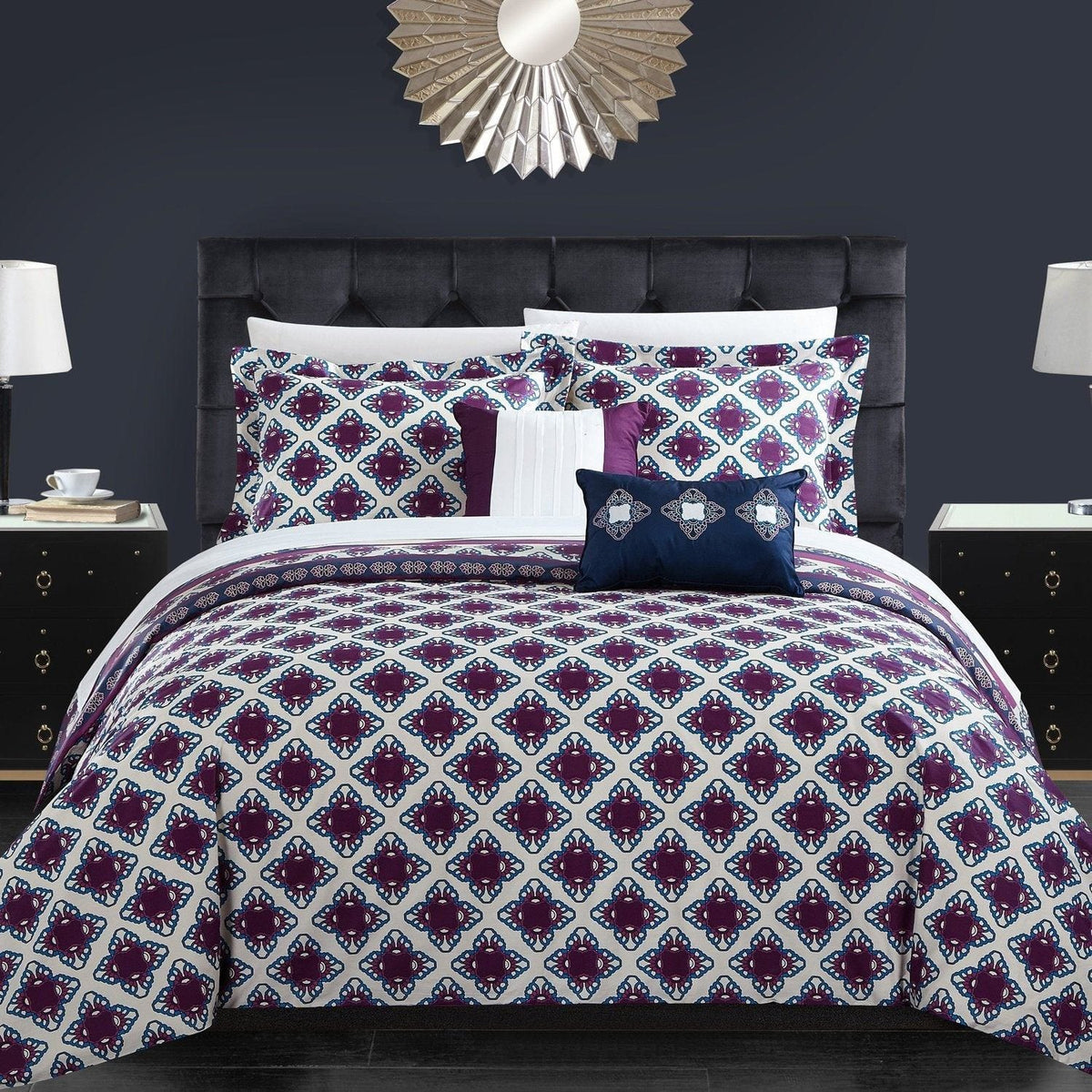 Chic Home Mazal 5 Piece Cotton Comforter Set 