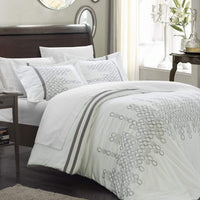 Chic Home Michael 7 Piece Embroidered Duvet Cover Set 