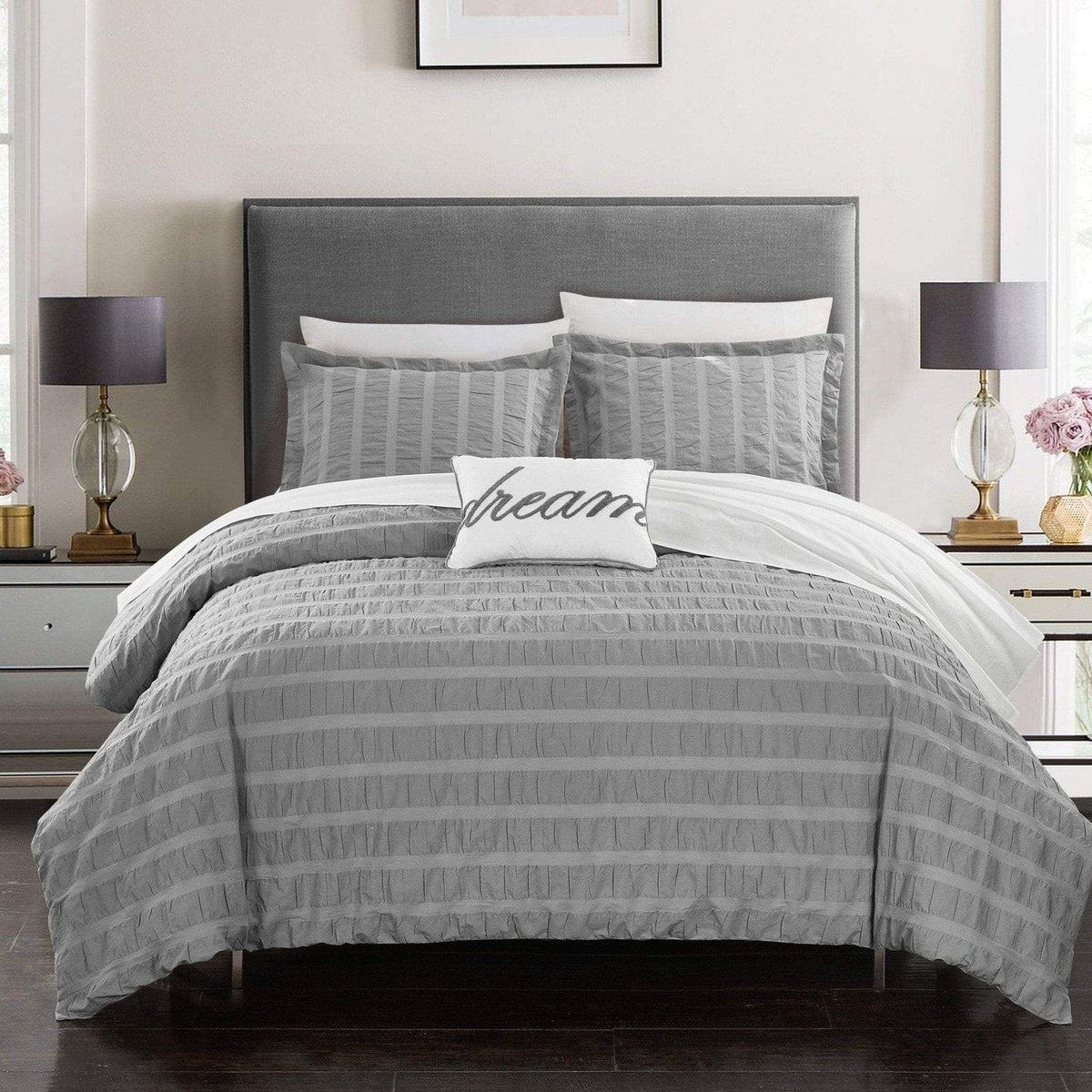 Chic Home Millbury 8 Piece Cotton Duvet Cover Set 