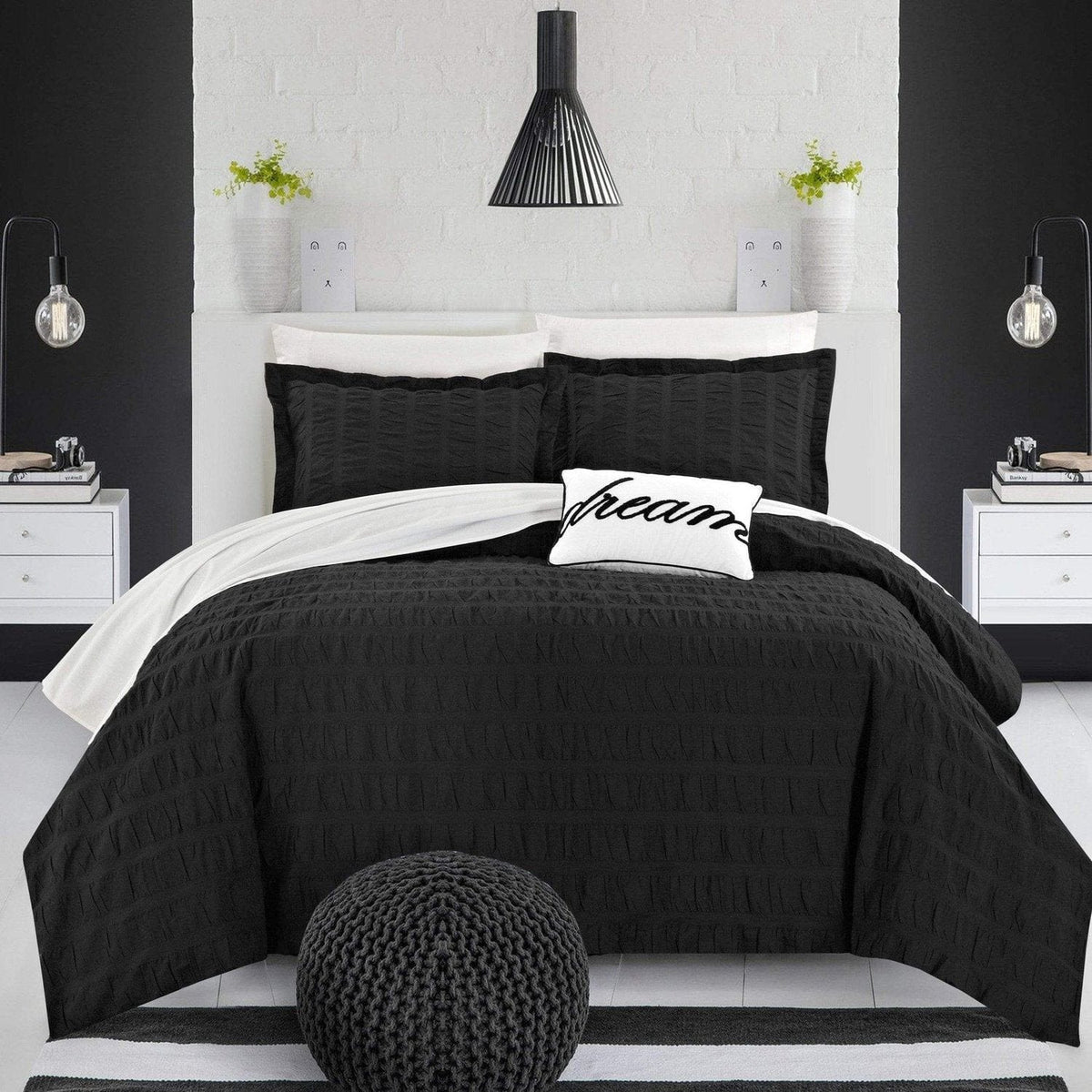 Chic Home Millbury 8 Piece Cotton Duvet Cover Set 