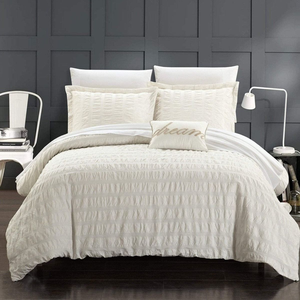 Chic Home Millbury 8 Piece Cotton Duvet Cover Set 