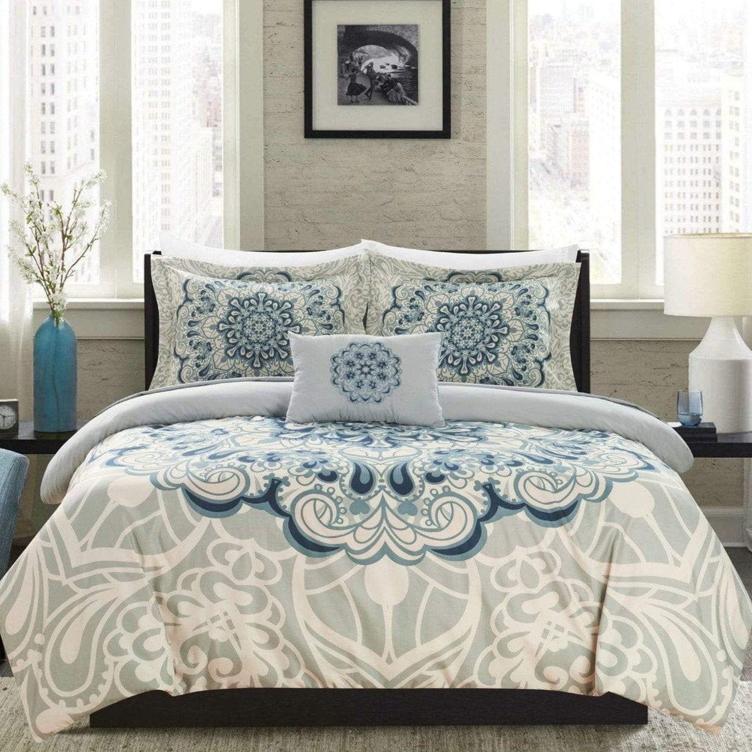 Chic Home Utopia 4 Piece King Duvet Cover Set