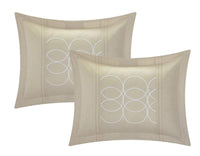 Chic Home Moderna 8 Piece Faux Linen Comforter Set 