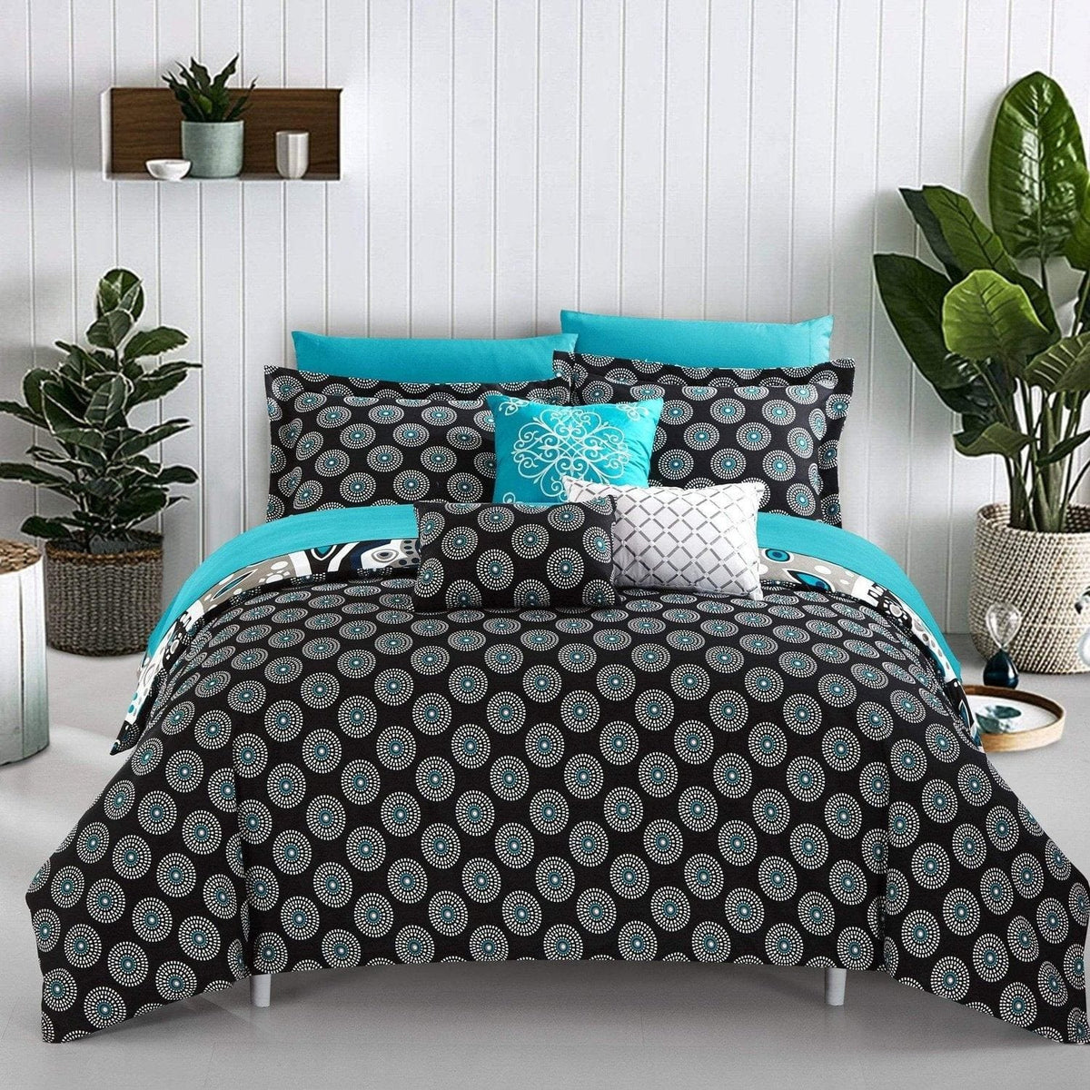 Chic Home Mornington 10 Piece Boho Paisley Comforter Set 