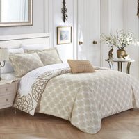 Chic Home Murano 4 Piece Reversible Duvet Cover Set 