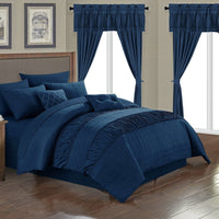Chic Home Mykonos 20 Piece Ruffled Comforter Set 
