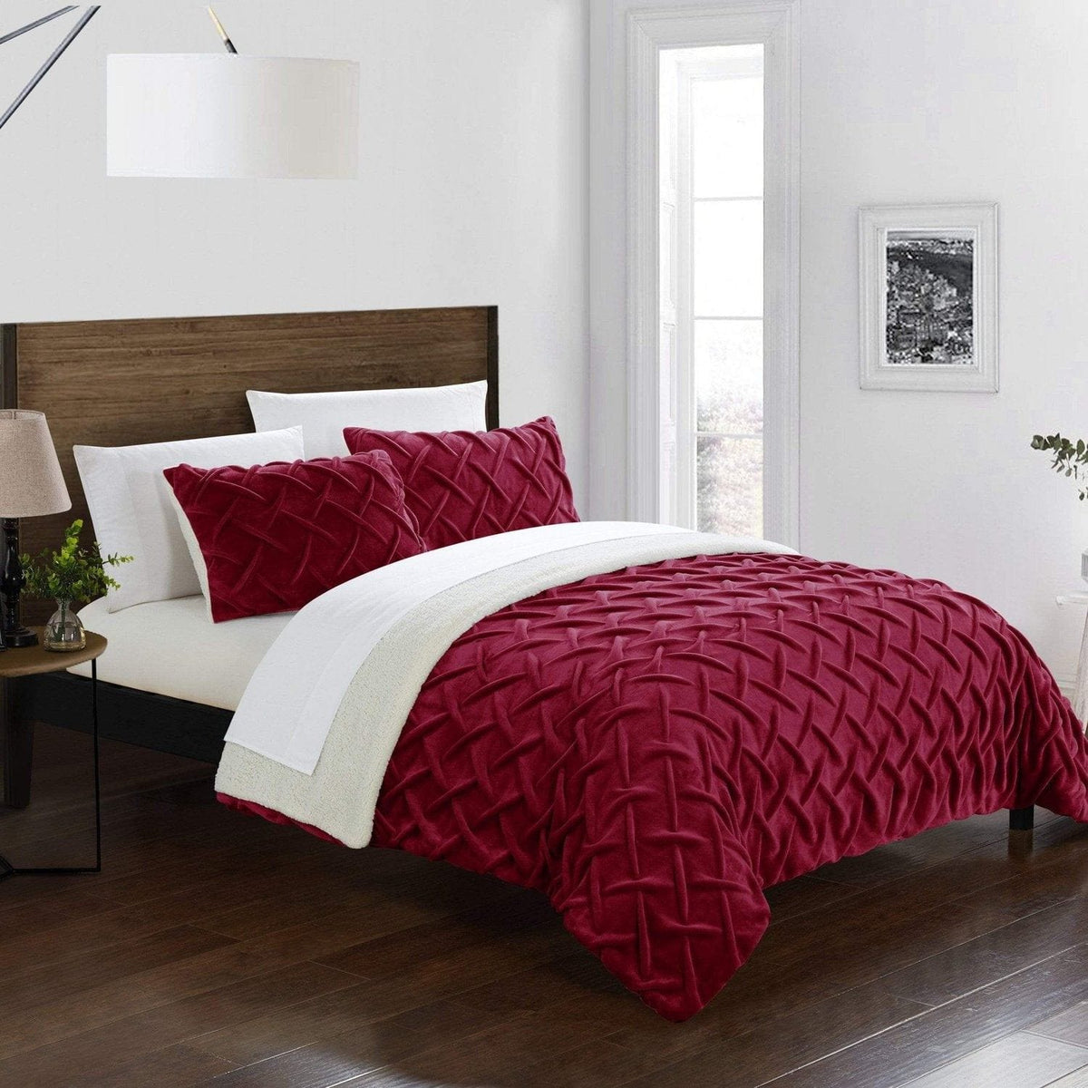 Chic Home Naama 3 Piece Sherpa Comforter Set 