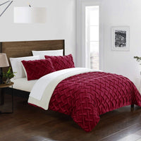 Chic Home Naama 3 Piece Sherpa Comforter Set 