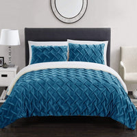 Chic Home Naama 7 Piece Sherpa Comforter Set Teal