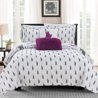 Chic Home New York 5 Piece Reversible Quilt Set 