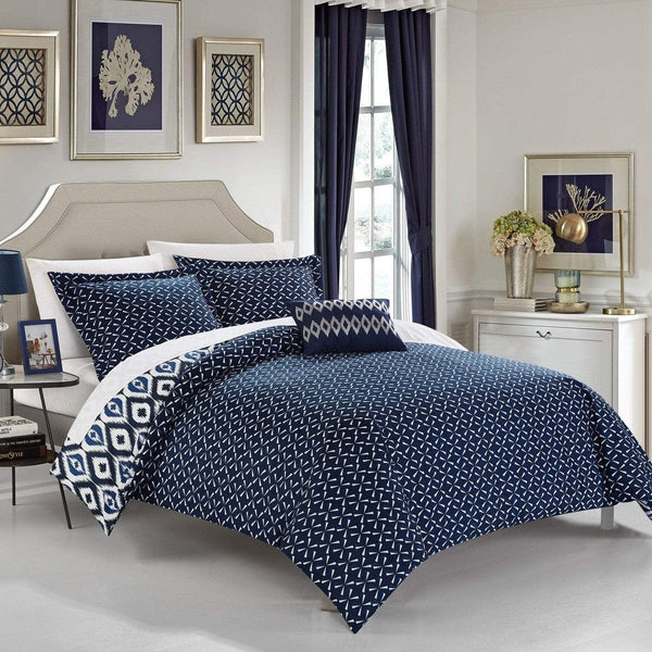 Chic Home Normani 8 Piece Reversible Duvet Cover Set 
