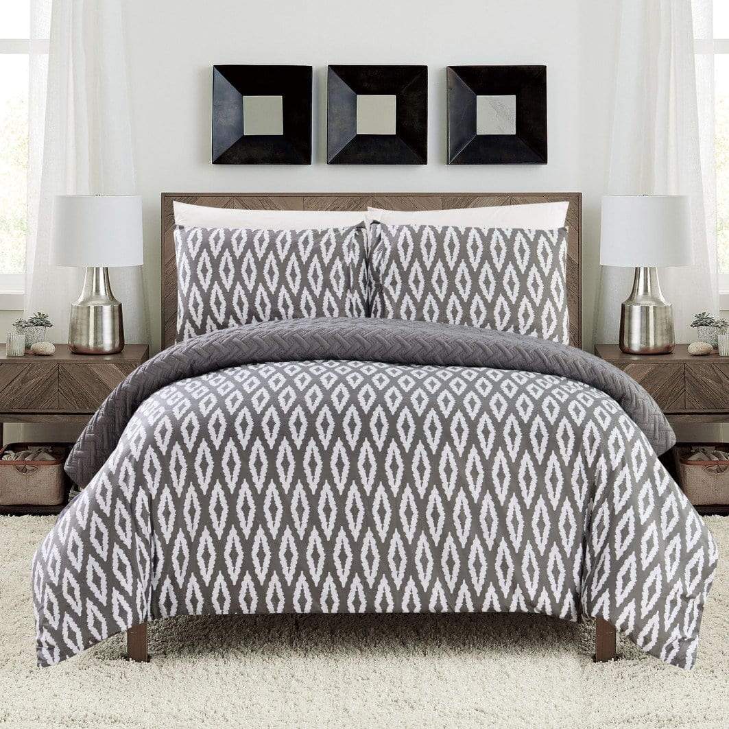Chic Home Ora 3 Piece Reversible Comforter Set 