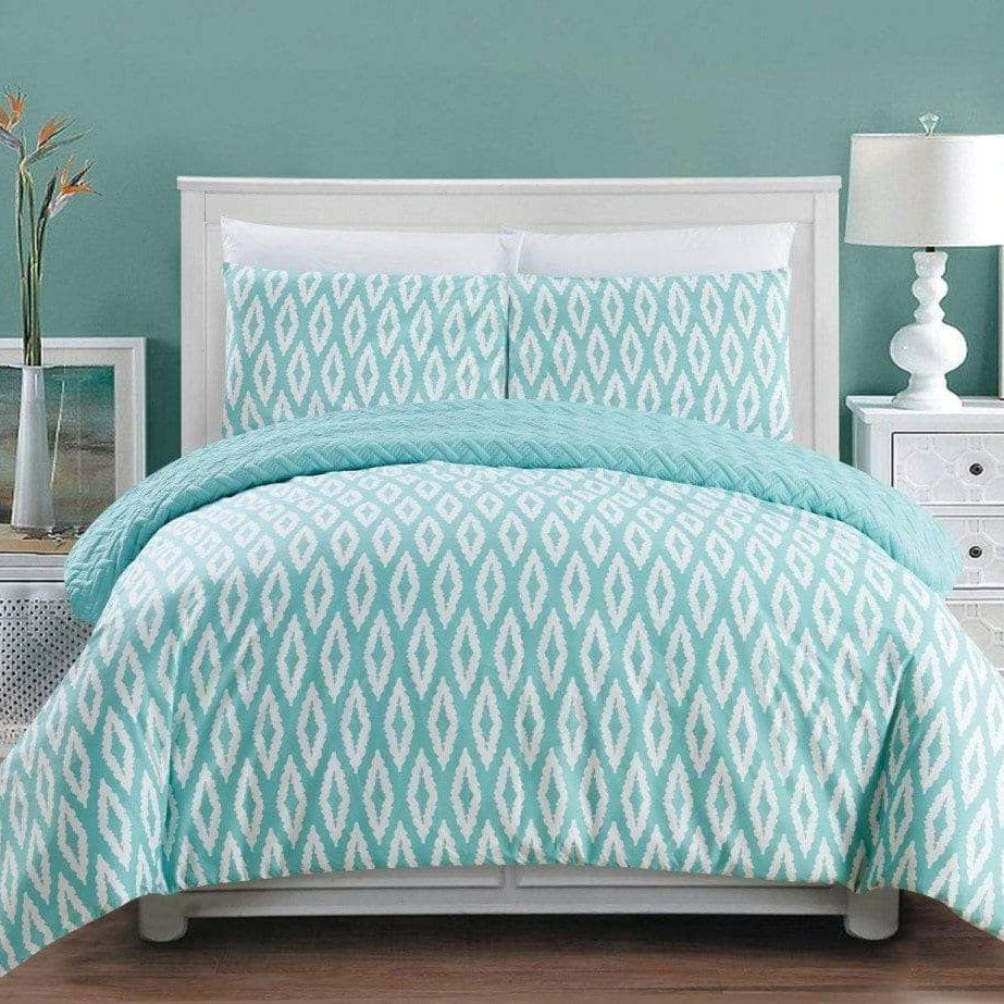Chic Home Ora 3 Piece Reversible Comforter Set 