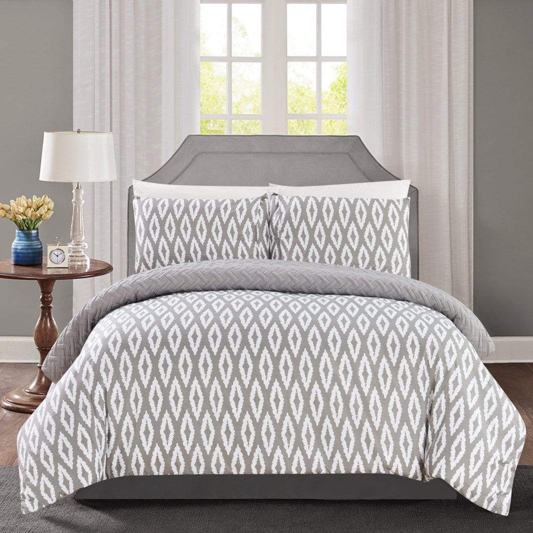 Chic Home Ora 3 Piece Reversible Comforter Set 