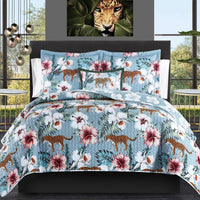 Chic Home Orithia 4 Piece Floral Quilt Set Twin