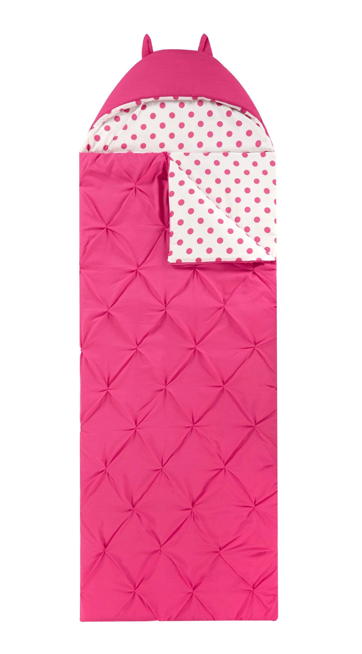 Chic Home Oscar Polka Dot Sleeping Bag with Hood Zipper Closure 