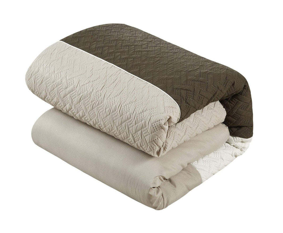 Chic Home Osnat 10 Piece Color Block Comforter Set 