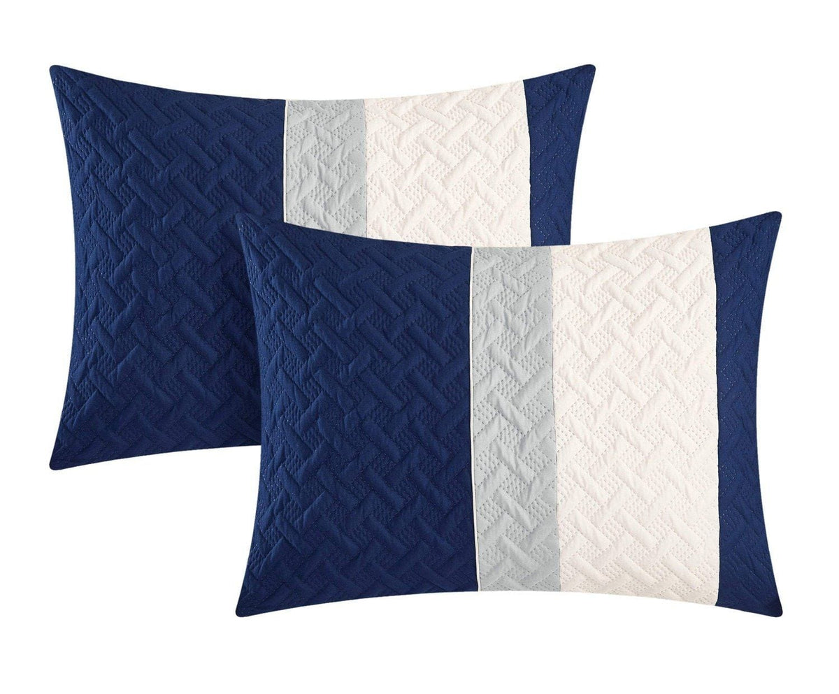 Chic Home Osnat 10 Piece Color Block Comforter Set 