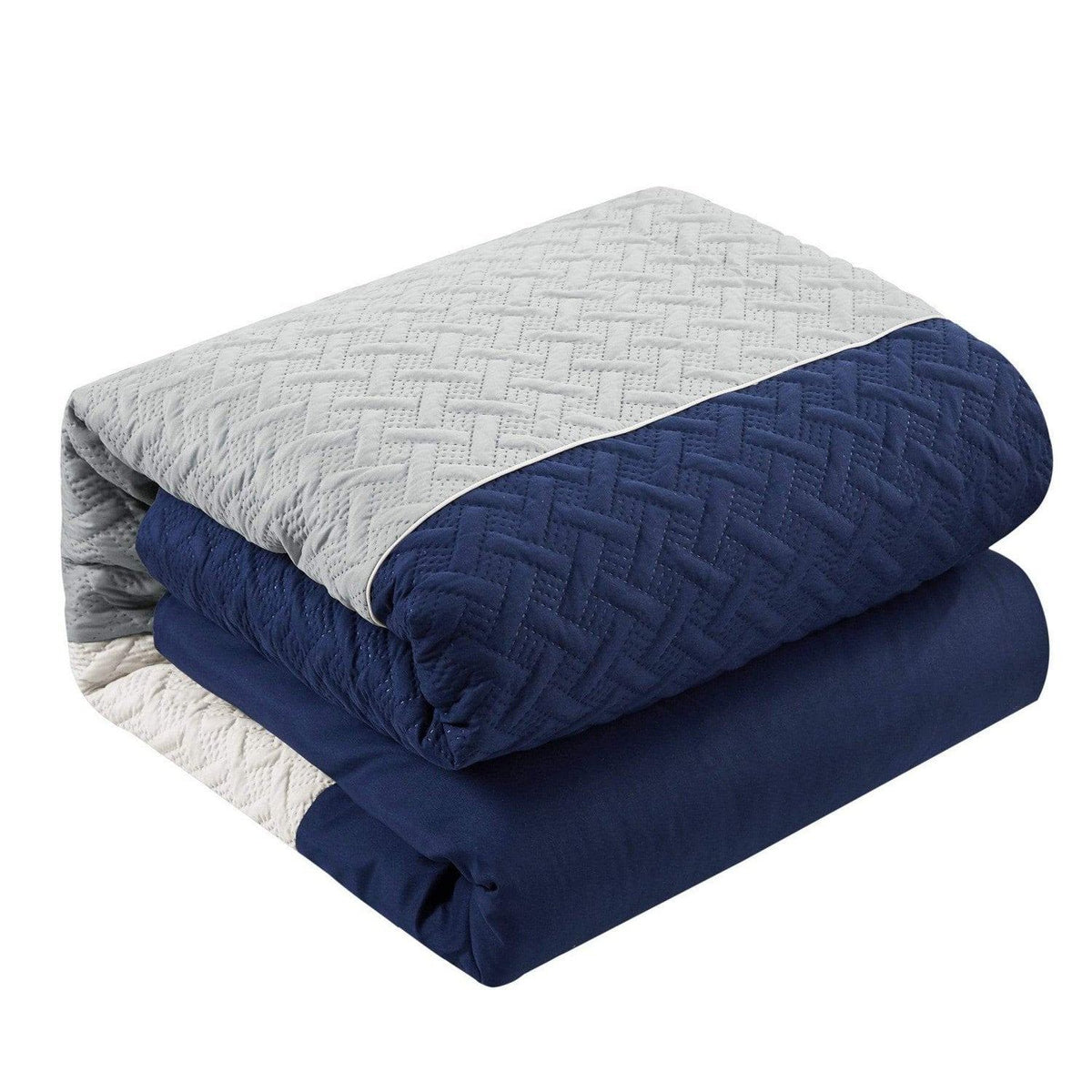 Chic Home Osnat 10 Piece Color Block Comforter Set 