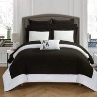 Chic Home Peninsula 10 Piece Reversible Comforter Set Black
