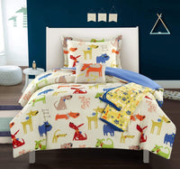 Chic Home Pet Land 5 Piece Kids Comforter Set Twin/Twin XL