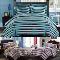 Chic Home Peyton 7 Piece Striped Comforter Set 