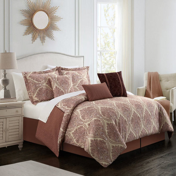 Chic Home Phantogram 7 Piece Reversible Comforter Set 