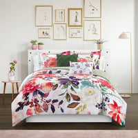 Chic Home Philia 9 Piece Floral Comforter Set Twin