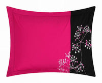 Chic Home Pink Floral 8 Piece Floral Comforter Set 