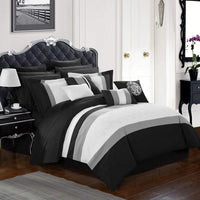 Chic Home Pisa 16 Piece Color Block Comforter Set 