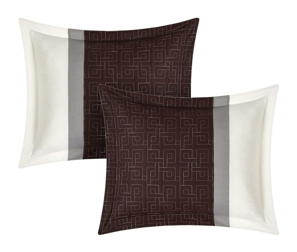 Chic Home Pisa 16 Piece Color Block Comforter Set 