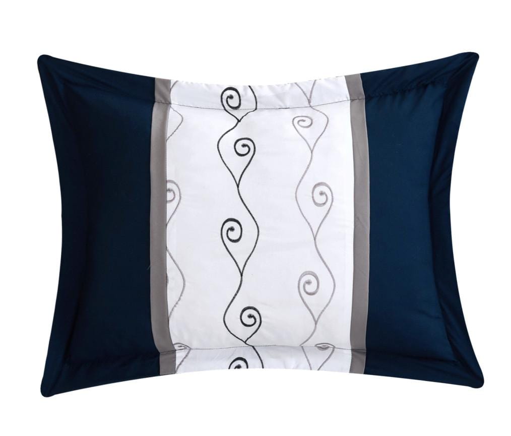 Chic Home Priston 6 Piece Embroidered Comforter Set 