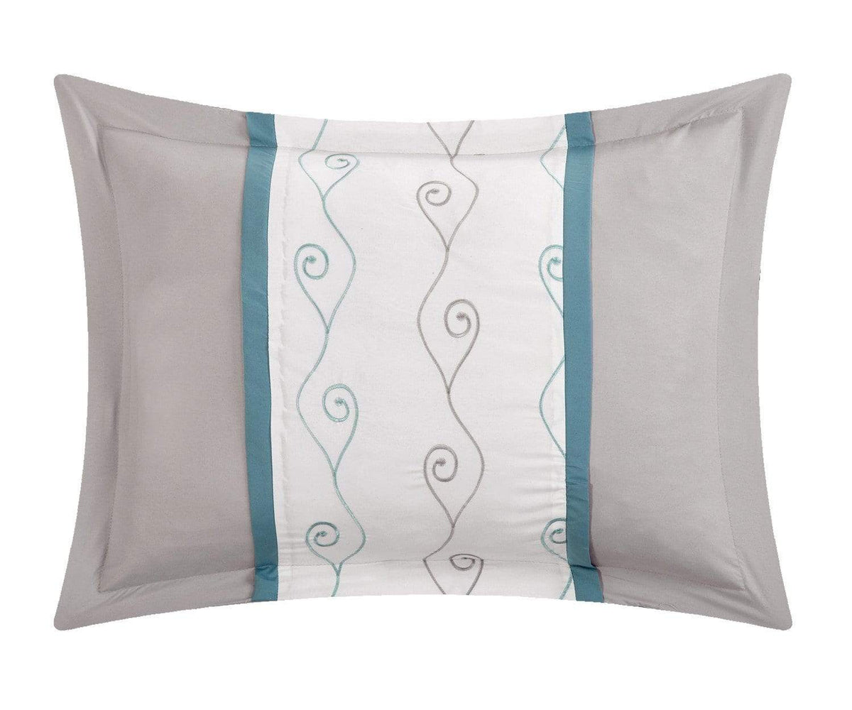Chic Home Priston 6 Piece Embroidered Comforter Set 