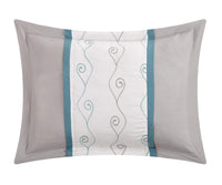 Chic Home Priston 6 Piece Embroidered Comforter Set 